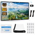 72 inch Projector Screen Portable 16:9 4K HD Outdoor Indoor Projector Movies Screen Foldable Anti-Crease Double Sided Projection Screen for Home Theater Support Front and Rear Projection