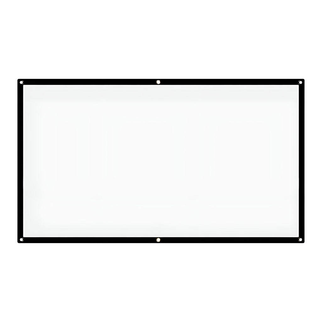 GJX Wall Mount 52 Inch Projector Screen, White & Black