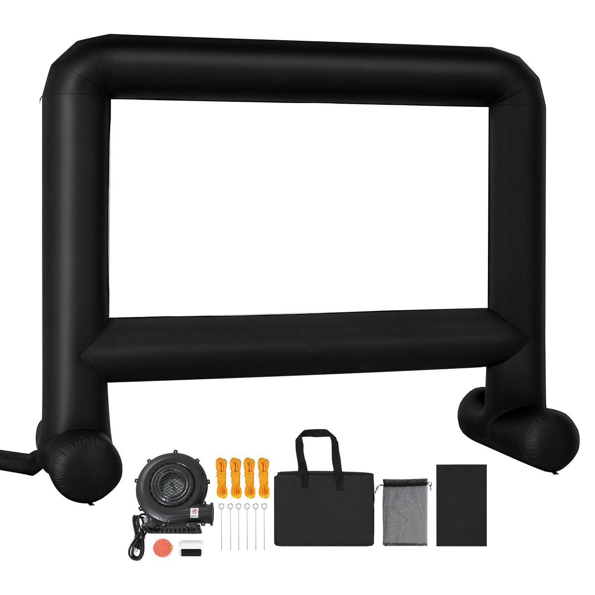 16FT Inflatable Movie Screen with Portable Storage Bag 16 9 Easy Set Up Outdoor Projector Screen for Backyard Home Theater Theme Party
