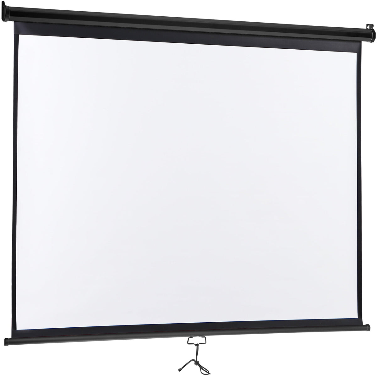 ZENSTYLE Projector Screen 72 inch 4:3 HD PVC Manual Projection Screen Home Theater Office Black