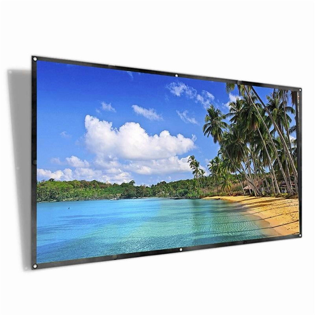 Projector Screen 72 inch 16:9 HD Foldable Anti-Crease Portable Projection Movies Screen for Home Theater Outdoor Indoor