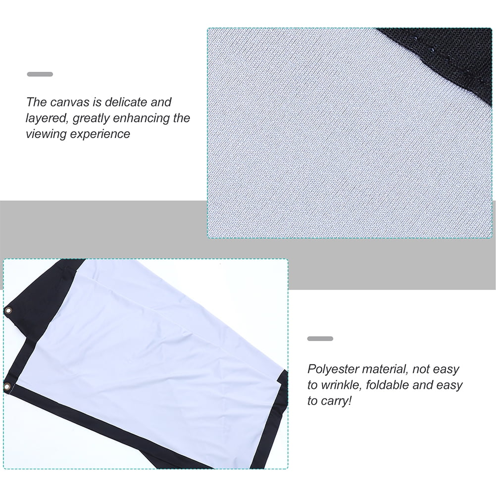 Projector Screen Cloth Portable Outdoor Anti Crease Polyester Projection Screens