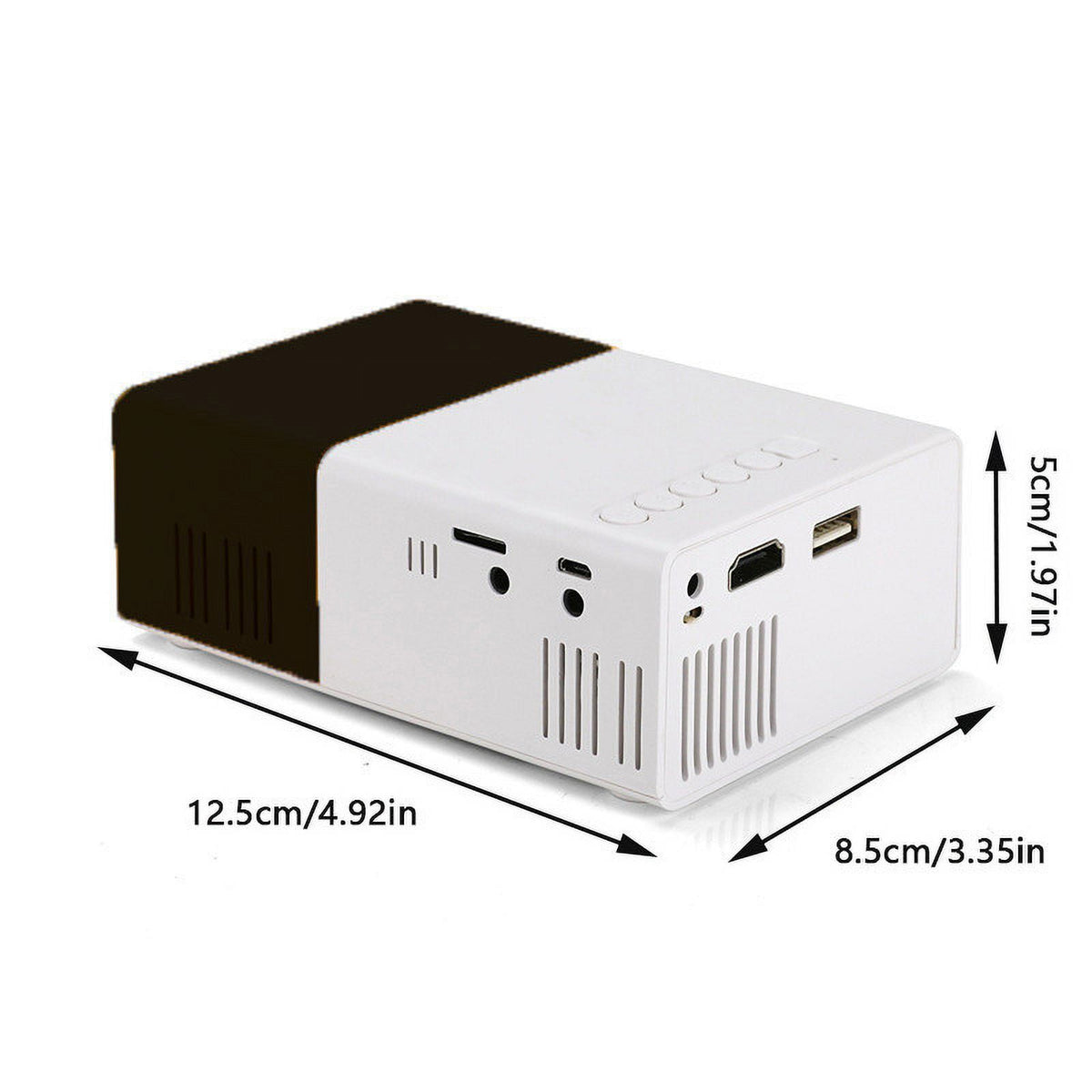 COM1950s Portable Projector Screen with Stand,Mini Projector Mini Portable Automatic Hd Projector Portable Outdoor/Indoor Movie Projector