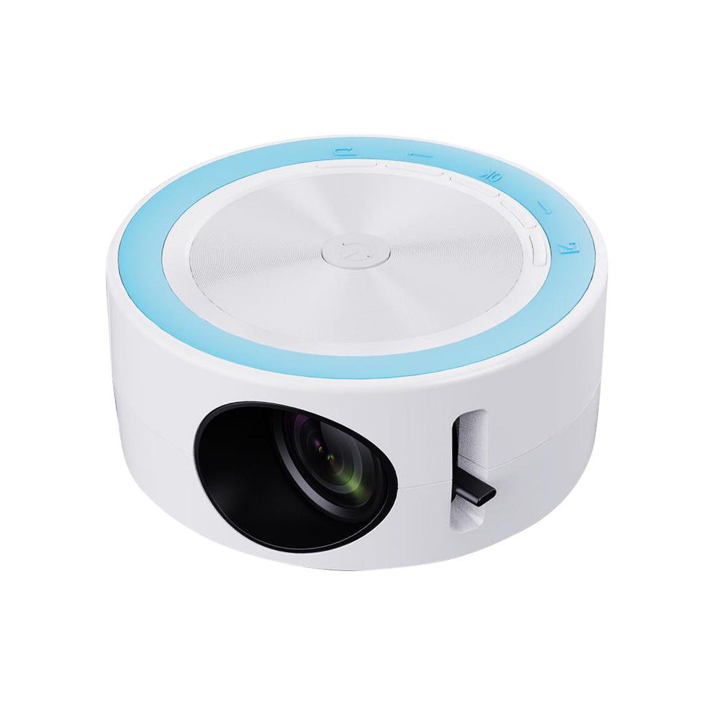 Nkmbld Portable Projector, Outdoor Movie Projector Home Movie LED Video Projector with USB Interface and Remote Control for Home Entertainment