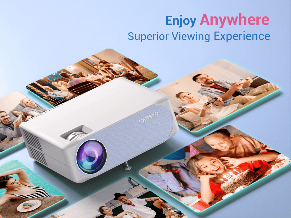 VANKYO Performance V630W Native 1080P Projector, Full HD 5G Wifi Projector with LCD Display, 120'' Screen included