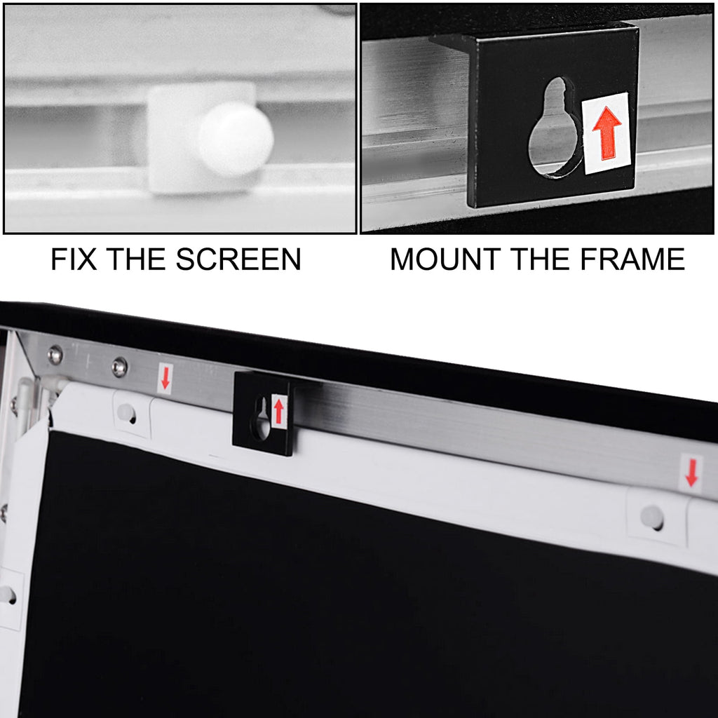 VEVOR Big 155" Diagonal 16:9 HD Projector Screen Home Theater Outdoor Use