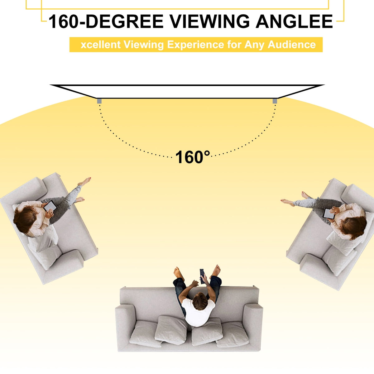 HOIN 100 inch Outdoor Projector Screen and Stand,16:9 Foldable Movies Screen Home Theater with Carry Bag