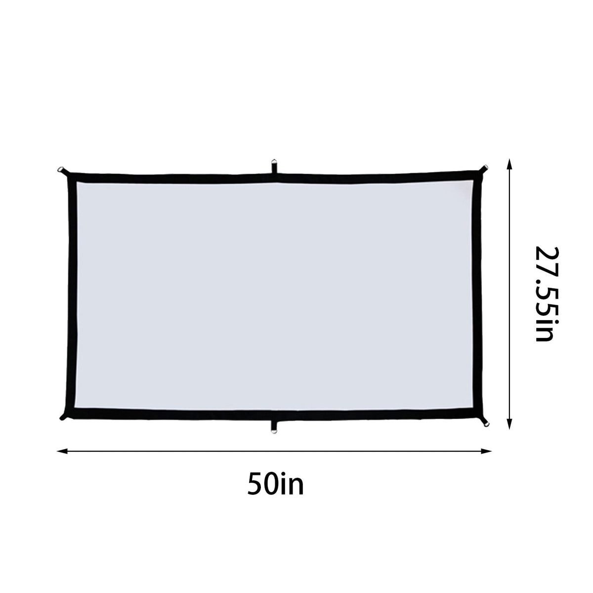 Christmas Savings 2024! Rvasteizo Projector Screen Movie Projector Screen 16:9 Foldable And Portable AntiCrease Indoor Outdoor Projection Double Sided Video Projector Screen For Home, Party, Camp