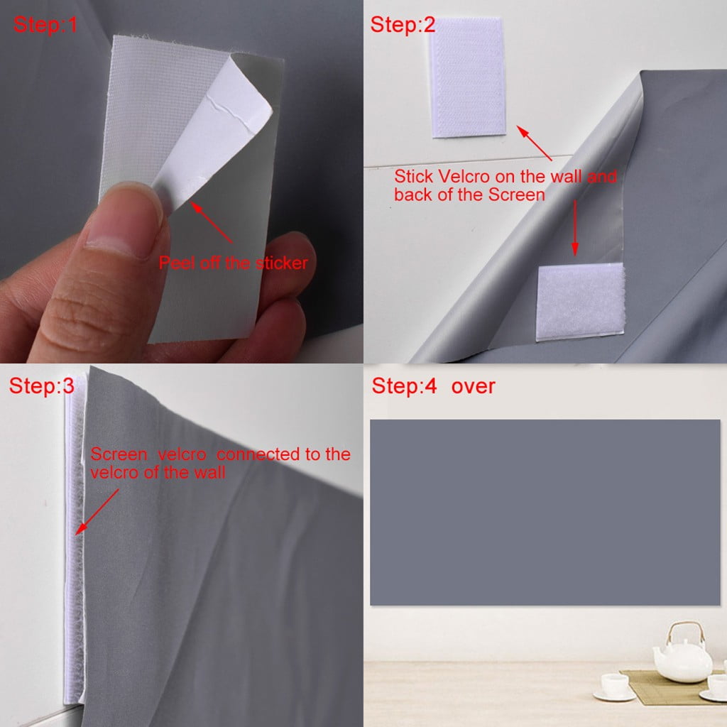 16:9 Ultra HD Ambient Light Rejecting Projector Screen Portable Video Screen
