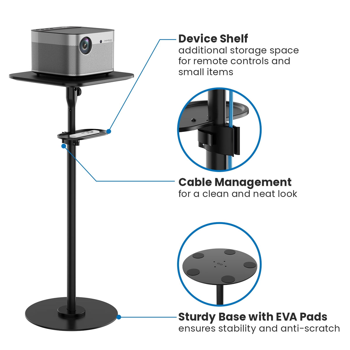 Mount-It! Dual Mount Option, Projector Stand