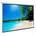 92 Inch Motorized Projector Screen 16:9 with Remote Control, 80x45 Inch Viewing Area Matte White, Wall Ceiling Mount for Home Theater