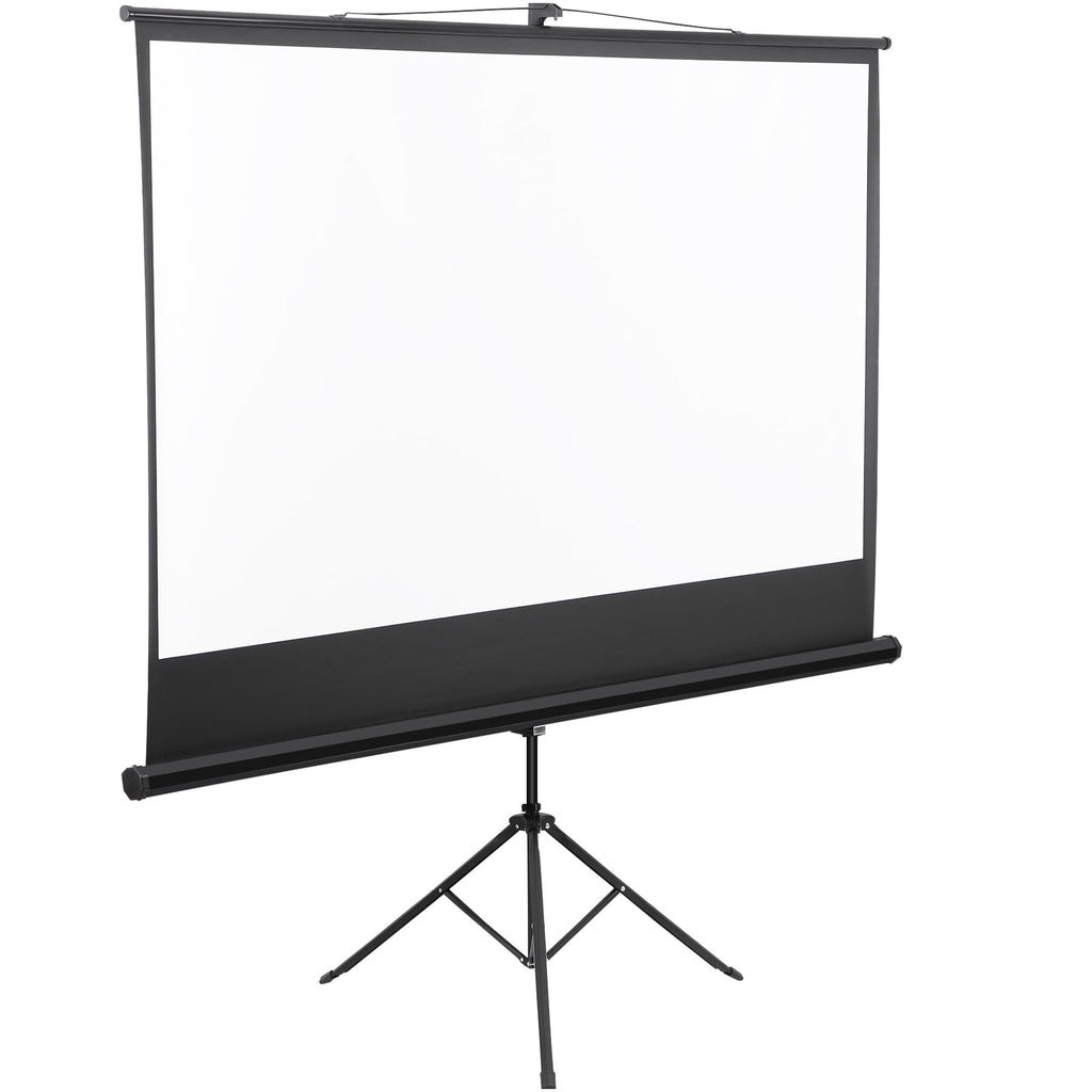 ZENSTYLE 84" 16:9 HD Projector Screen Stable Tripod Stand Movies Presentations with Carry Bag Black