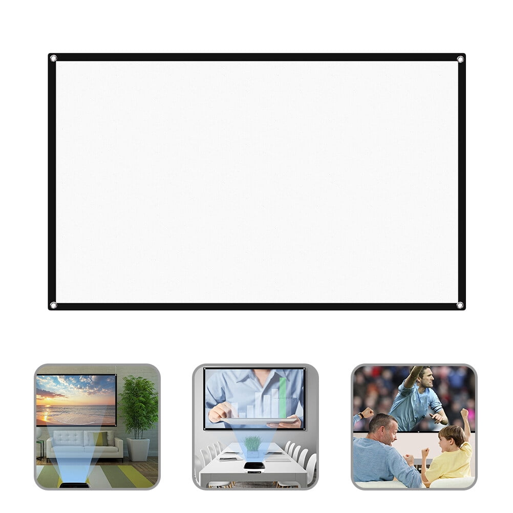 Pungan 60 Inch Portable Projector Screen, Lightweight and Easy Setup for Indoor and Outdoor Use, 53.15 x 29.92 Inches