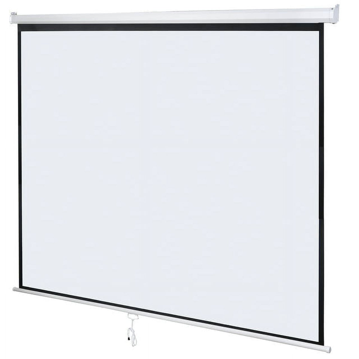 ZENY 120" 1:1 Manual Pull Down Auto Lock Projector Projection Screen Home Theater Presentation White