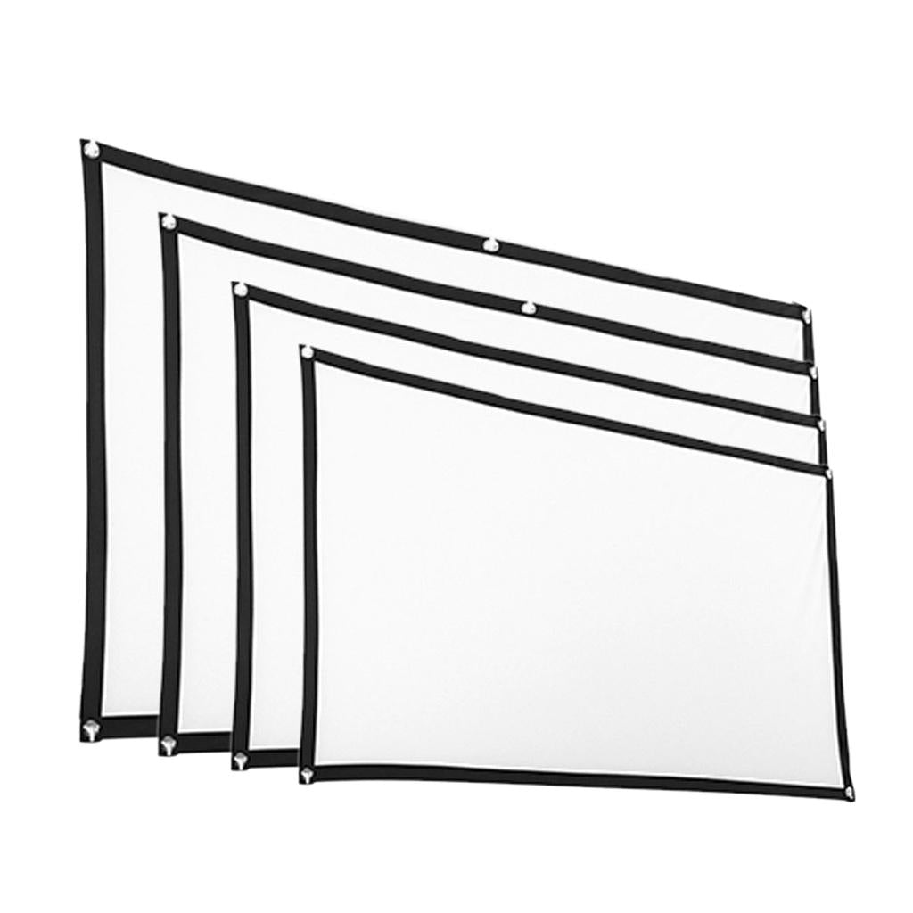 LeeQinersw 60'' Soft Projector Screen Film Home Cinema Movie Screen Projection 16:9 New 60inch