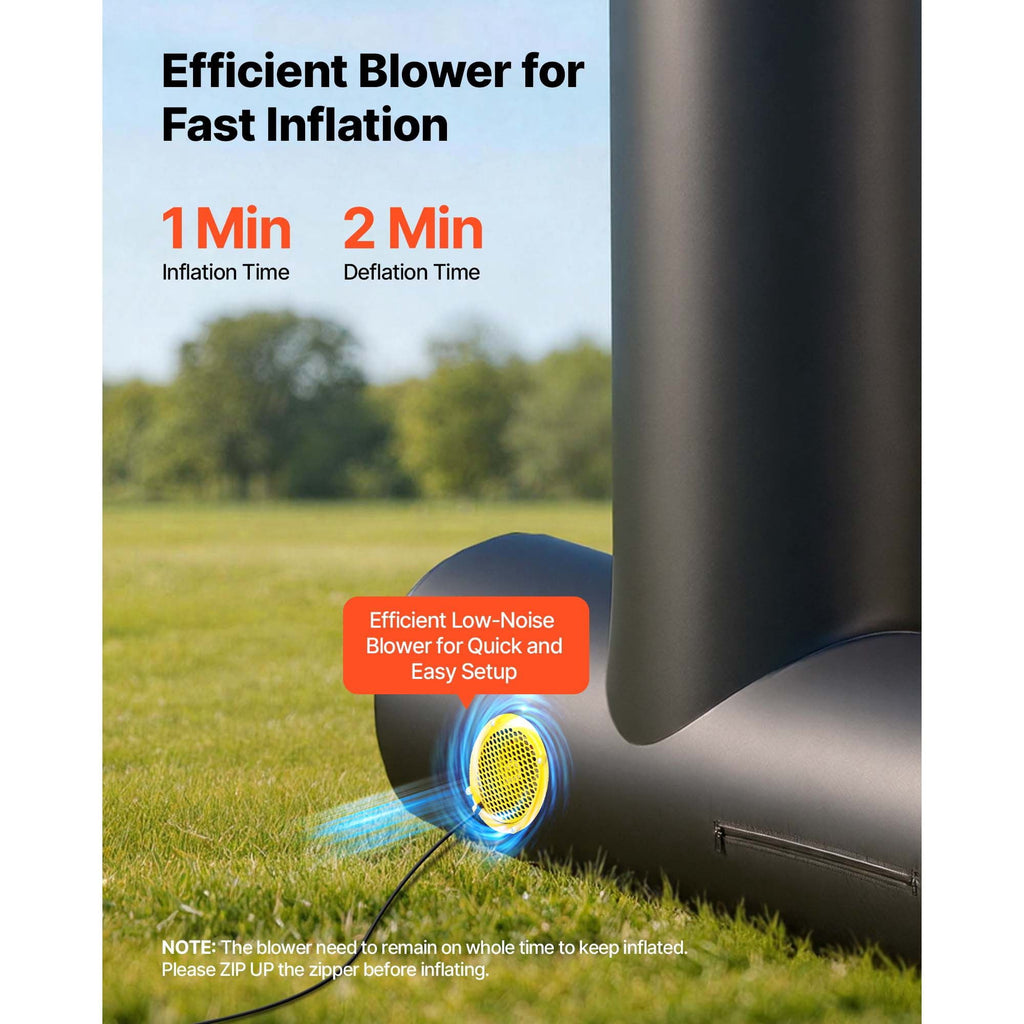 Inflatable Movie Screen, 14 ft Outdoor Inflatable Projection Screen with Portable Storage Bag, Front