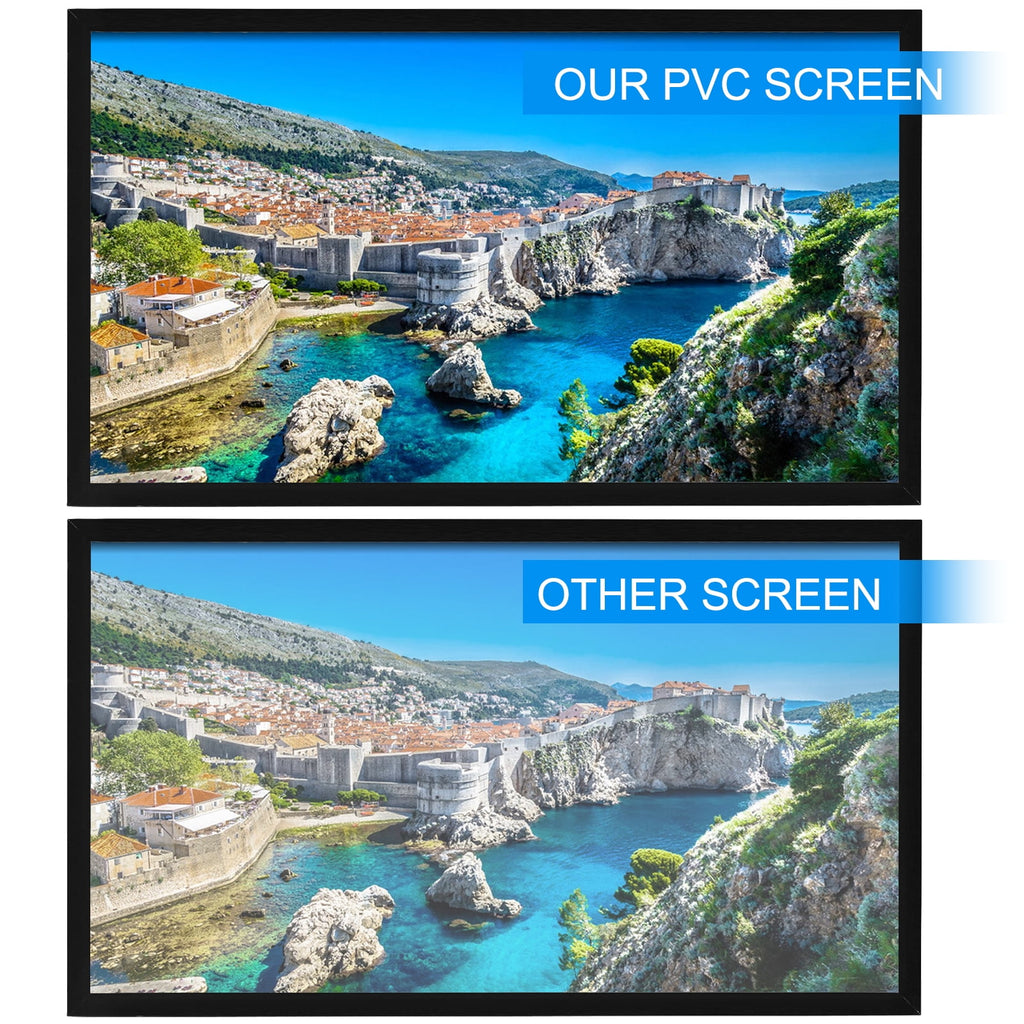 VEVOR Big 155" Diagonal 16:9 HD Projector Screen Home Theater Outdoor Use