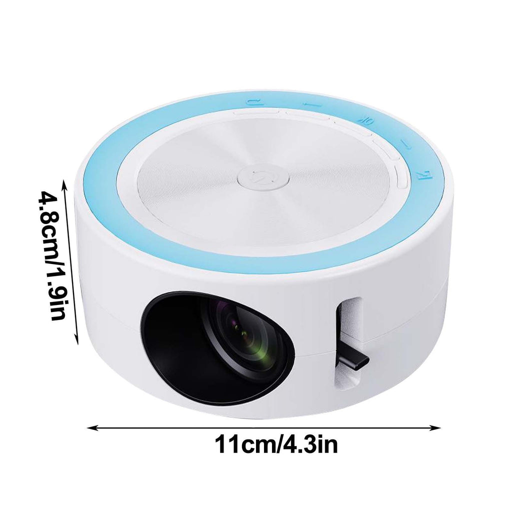 Nkmbld Portable Projector, Outdoor Movie Projector Home Movie LED Video Projector with USB Interface and Remote Control for Home Entertainment