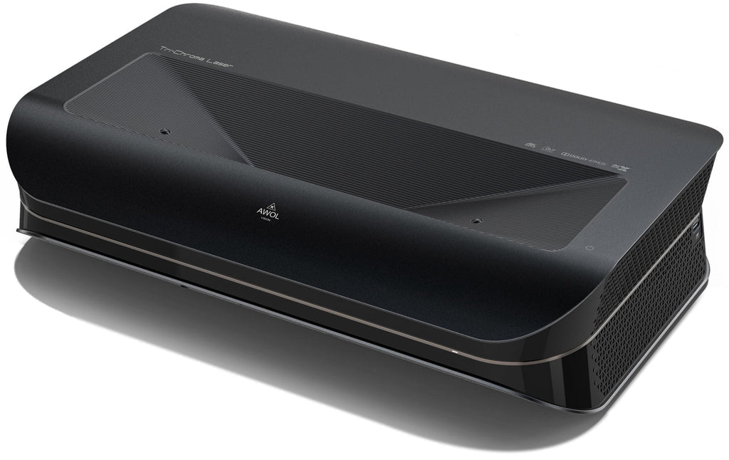 AWOL Vision LTV-3000 Pro 4K Ultra Short Throw Triple Laser Projector, 0.25:1 ratio