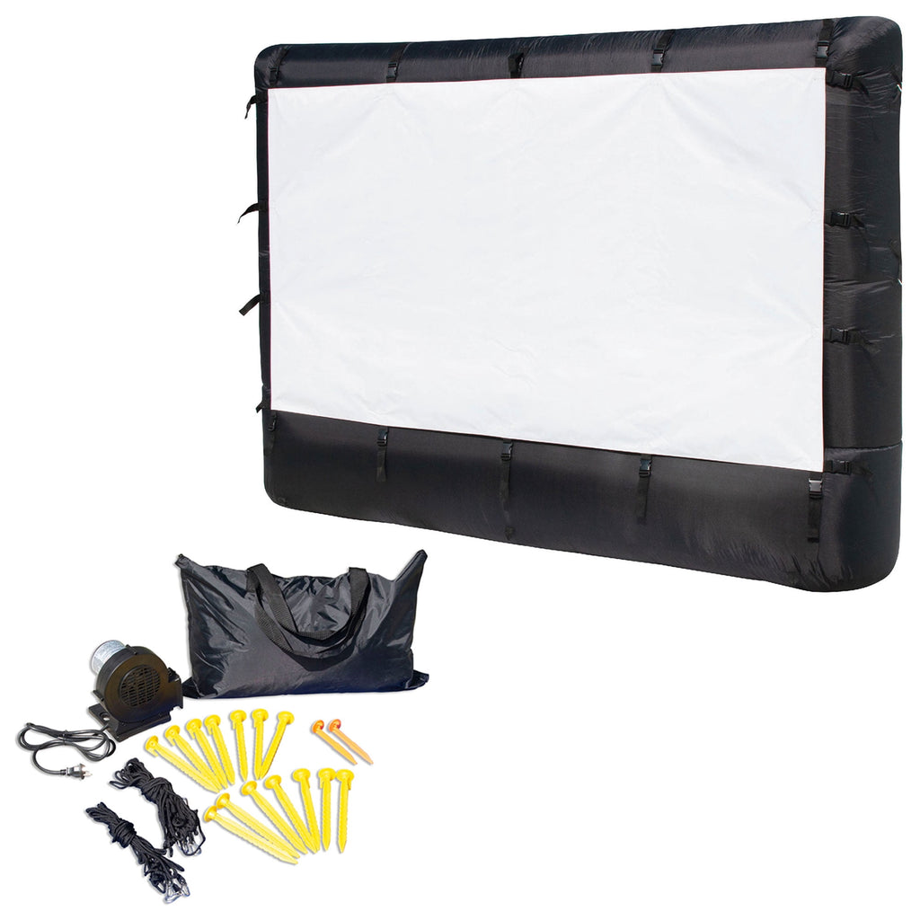 Airflowz 9.5' Inflatable Widescreen Movie Screen w/Blower & Carry Bag