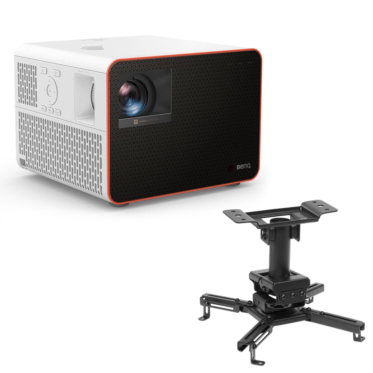 BenQ X3100i 4K Ultra HD HDR 4LED DLP Gaming Projector, Bundle with H&A Ceiling Mount