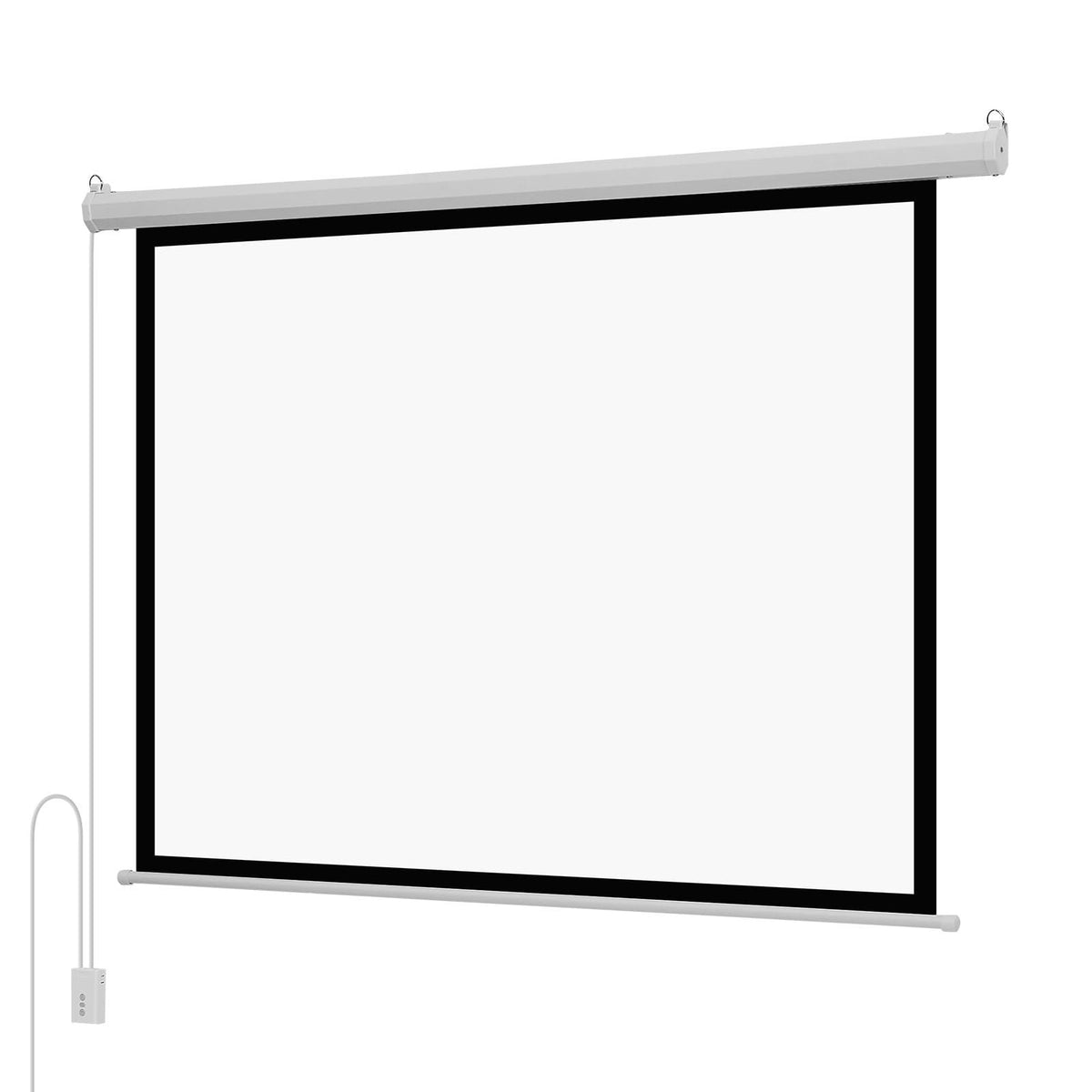 Dranite 72" Wall Elec Projector Screen 4:3 HD1080 w/ Remote - Home Theater