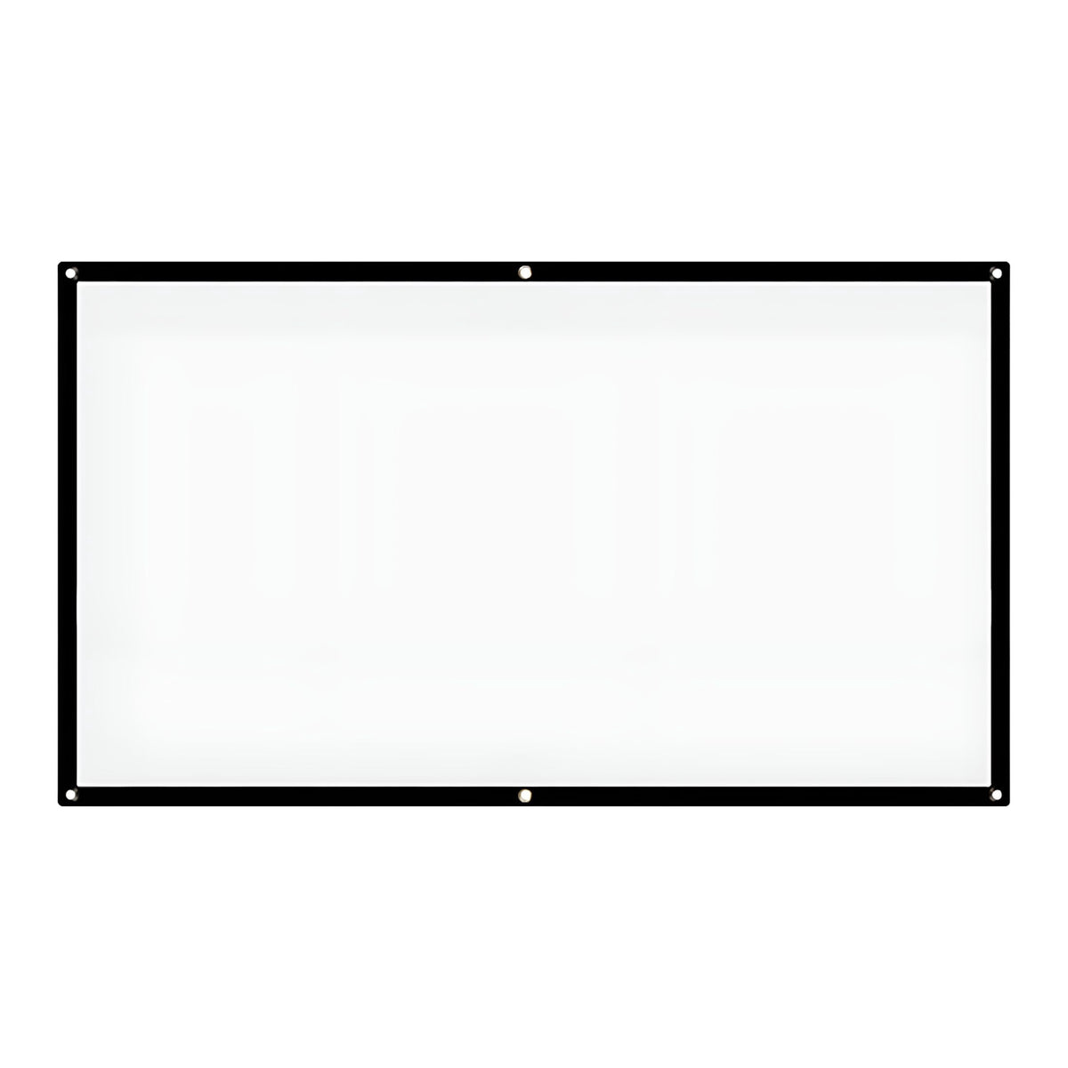 GJX Wall Mount 52 Inch Projector Screen, White & Black