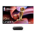 Hisense L9H TriChroma 4K Ultra Short Throw Laser TV Projector with 120" Ambient Light Rejecting Screen, Dolby Vision, Dolby Atmos, & Google TV