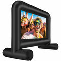 Inflatable Movie Screen, 14 FT Inflatable Projector Screen for Outside with Blower and Carrying Bag, Front/Rear Projection, Oxford Fabric Blow Up Screen