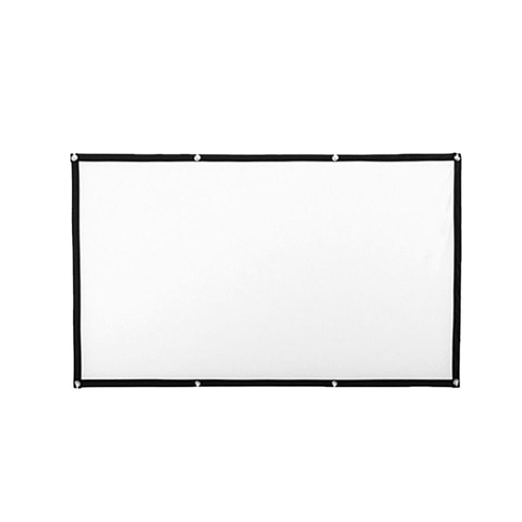 LeeQinersw 60'' Soft Projector Screen Film Home Cinema Movie Screen Projection 16:9 New 60inch