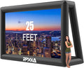 PPXIA 25FT Inflatable Projector Screen, Blowup Screen with Air Blower, Front/Rear Projection for Outdoors