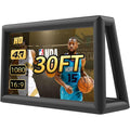 PPXIA 30ft Outdoor Inflatable Projection Screen with Air Blower, Front & Rear Viewing for Movie Nights, Backyard