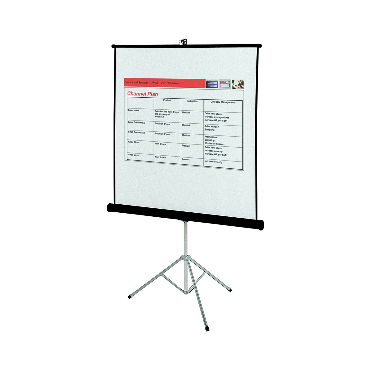 Portable Projection Screen,60" W,60" H 560S