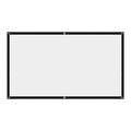 Portable Projector Screen - 60" to 150" Foldable HD 16:9 Format, Matte White Surfaces with Hooks for Indoor Outdoor Home Theaters, Movies, and Presentations