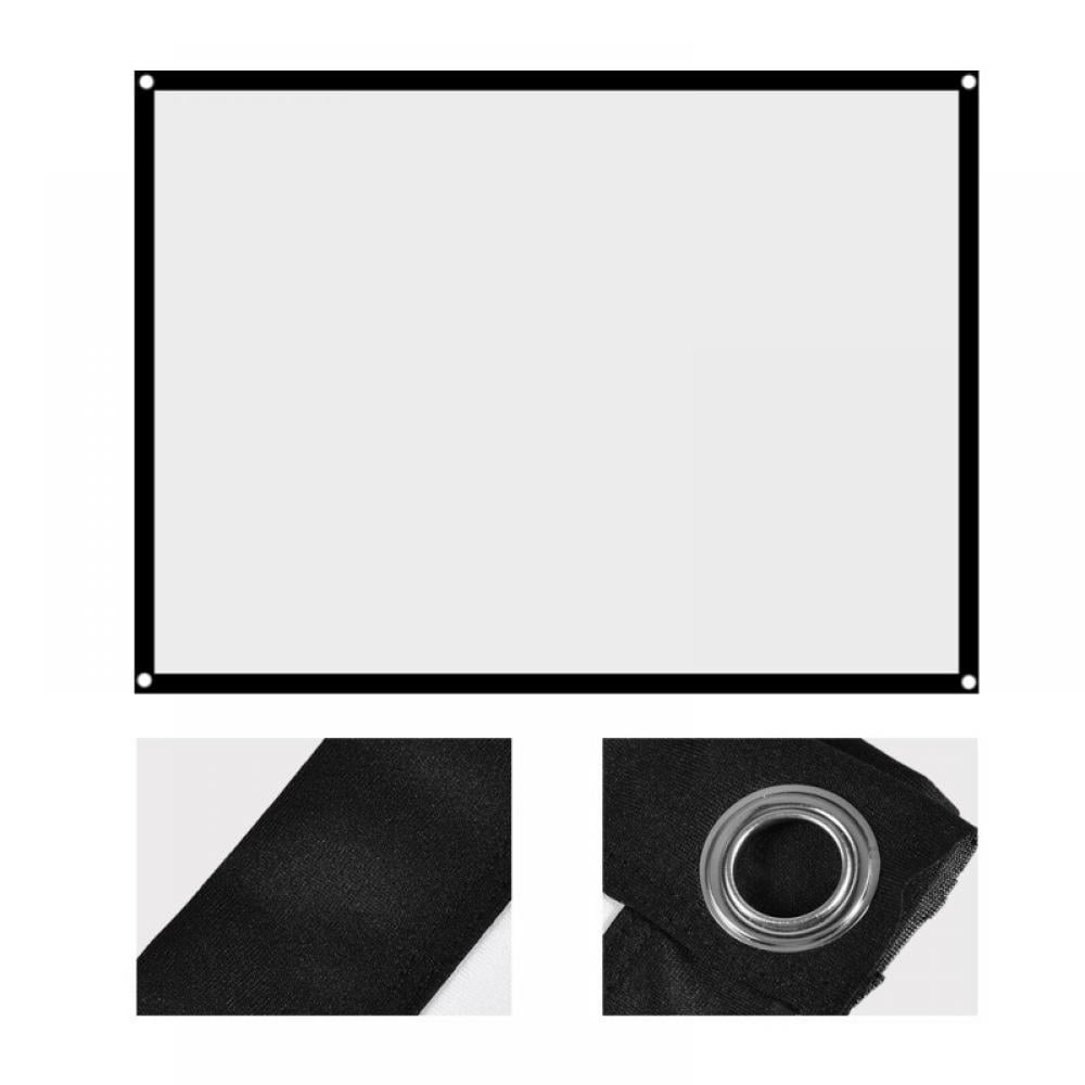 Portable Projector Screen For Outdoor Travel Hd 16:9 Video Projection Pull Down Screens For Home, Party, Office, Classroom