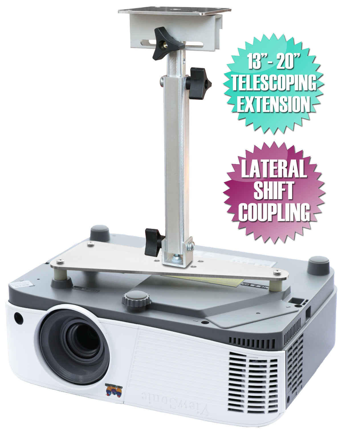 Projector Ceiling Mount for ViewSonic PJD5353LS PJD5553LWS PJD6552LW PJD6552LWS