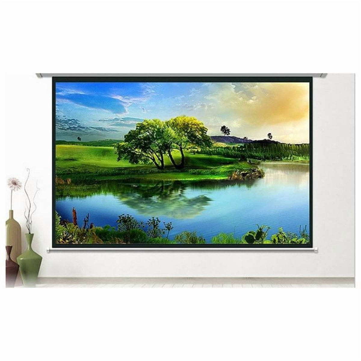 Projector Screen 72 inch 16:9 HD Foldable Anti-Crease Portable Projection Movies Screen for Home Theater Outdoor Indoor