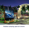 Projector Screen, Upgraded 150 inch 4K 16:9 HD Portable Projector Screens, Premium Indoor Outdoor Movie Screen, Video Projection Screen for Home, Movies Theater, Outside Backyard
