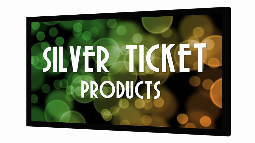 STR-169110 Silver Ticket, 110" 16:9 4K / 8K Fixed Frame Projector Screen, White Material