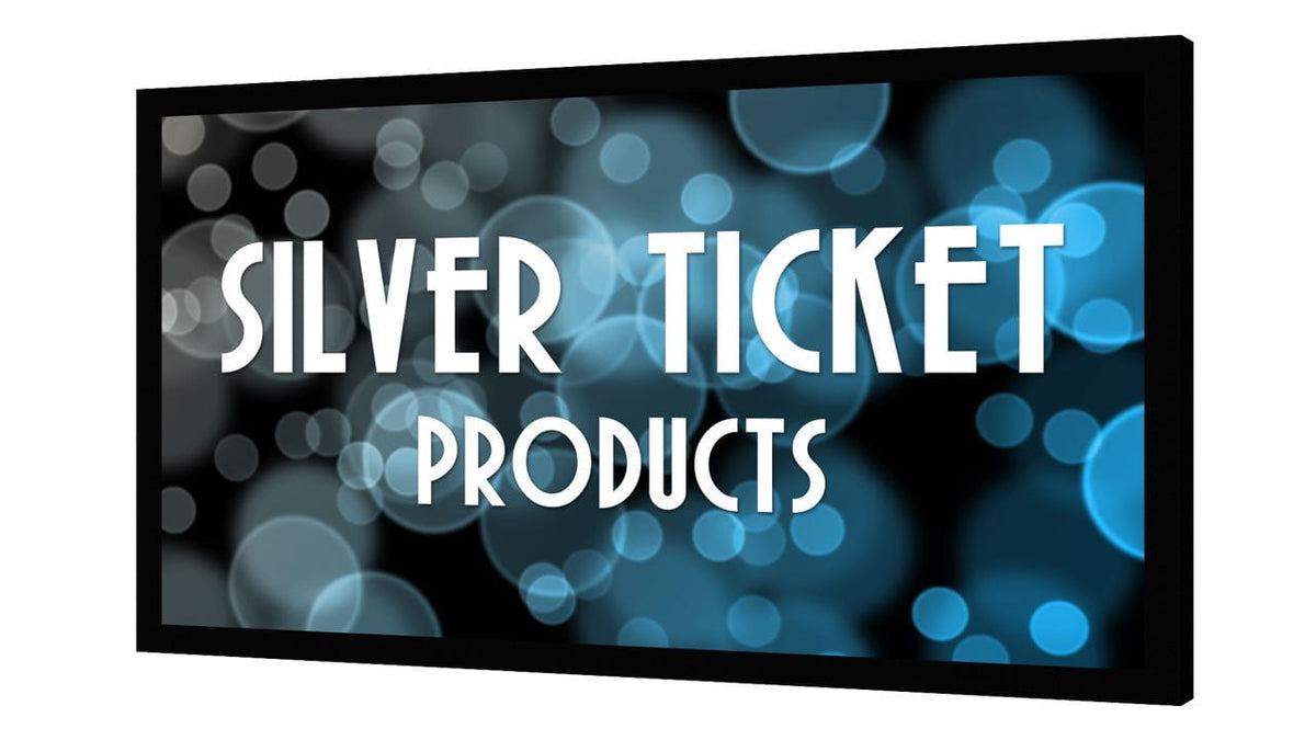 STR-169135-G Silver Ticket, 135" Diagonal, 16:9 Cinema Format, 4K Ultra HD Ready, HDTV (6 Piece Fixed Frame) Projector Screen, Grey Material