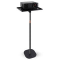 TENGDA Adjustable Floor Projector Stand 35.5‑53 Height Universal Projector Mount Tiltable Tray Heavy Duty Metal for Home Office Studio