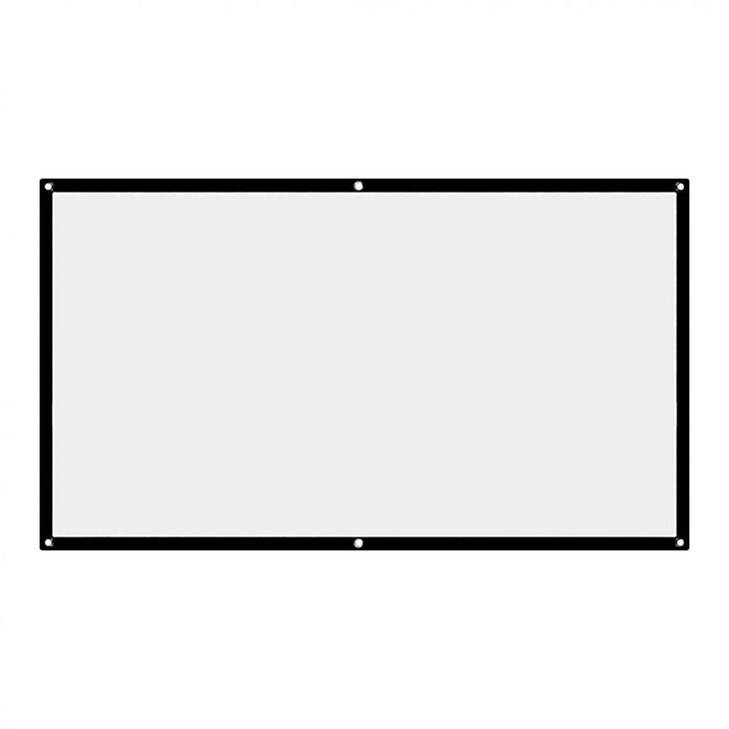 VANLOFE Projector 60/72/84/100/120/150inch Portable Foldable Wall Projector HD Screen 16:9 Home Theatre Outdoor
