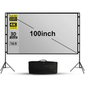 VIYODAVID Projector Screen Stand Foldable - 100 In, 16:9, Gray,ALR