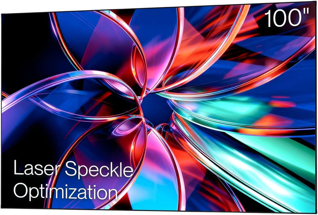 Valerion 100" PureVision Fixed Frame Projector Screen, PET Matte White, 4K/8K UHD Ready, 1.0 Gain, UST & Long Throw Compatible