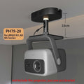 Yinzam Heavy Duty Projector Ceiling Mount Bracket Hidden Adapter 15 KG Loading Adjustable Height for JMGO Projector