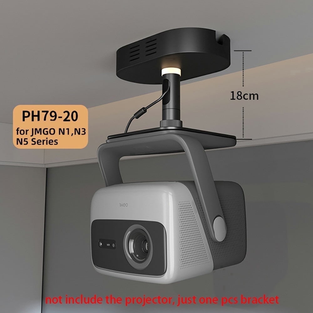 Yinzam Heavy Duty Projector Ceiling Mount Bracket Hidden Adapter 15 KG Loading Adjustable Height for JMGO Projector