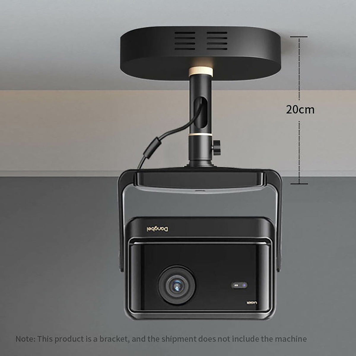 Yinzam Heavy Duty Projector Ceiling Mount Bracket, Hidden Adapter Design, 15 KG Loading Ability, Adjustable Height