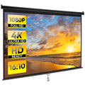 ZENY Projector Screen 100 inch 16:10 HD 4K Projections Home Theater Presentation Education Outdoor Indoor Public Display, Black