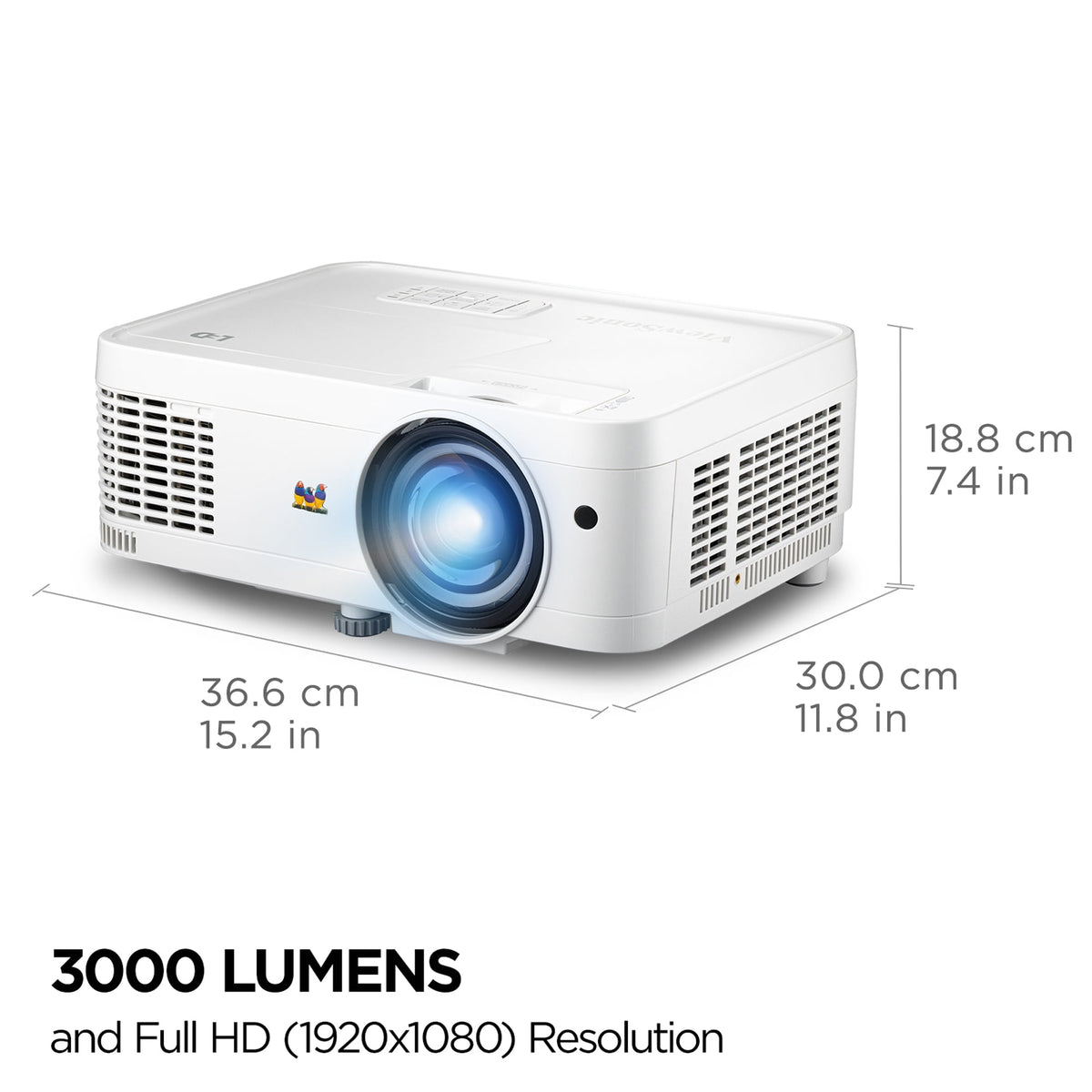 ViewSonic LS560WH 3000 Lumens WXGA Short Throw LED Projector