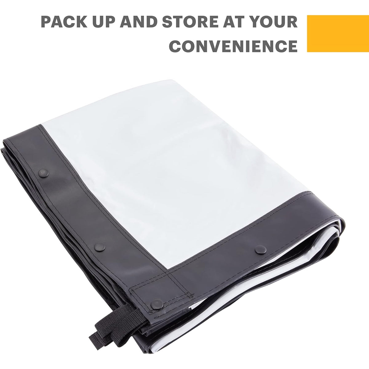 KODAK 150” Replacement Dual Projector Screen, Fast Fold Front & Rear Projection Backdrop - White